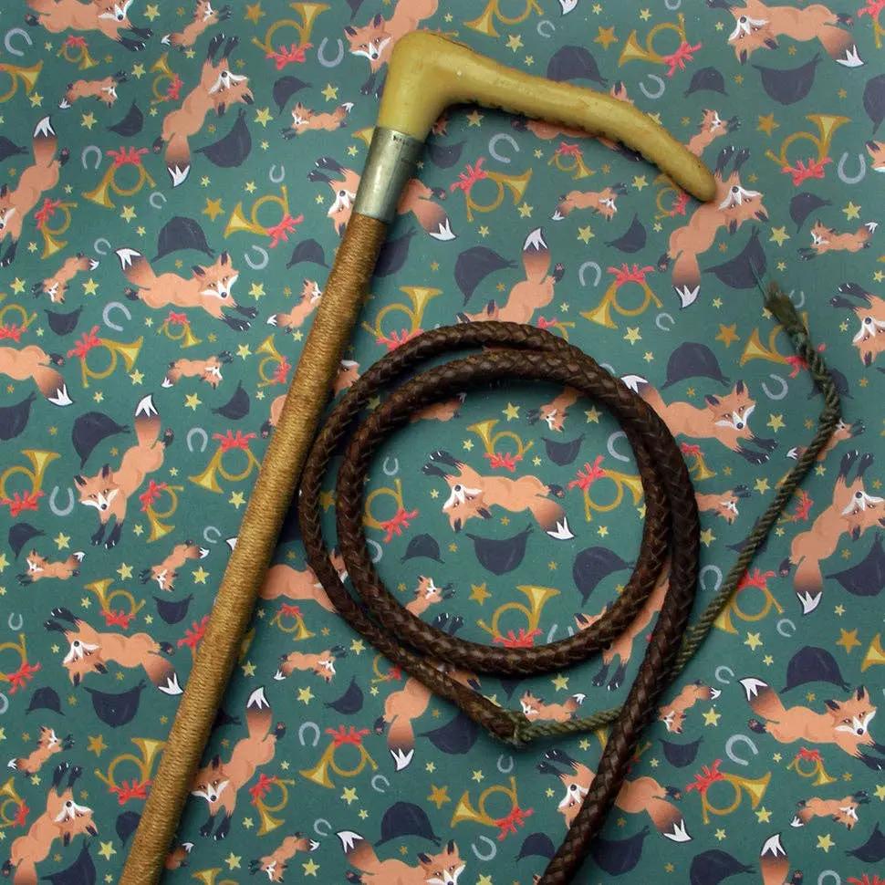 Holiday Fox - Equestrian Horse Gift Wrapping Paper Hunt Seat Paper Co.