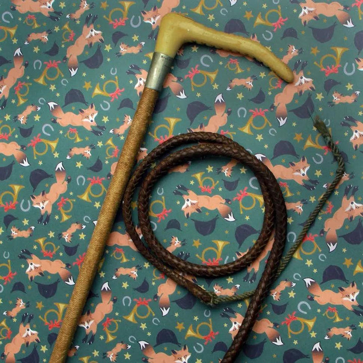 Holiday Fox - Equestrian Horse Gift Wrapping Paper Hunt Seat Paper Co.