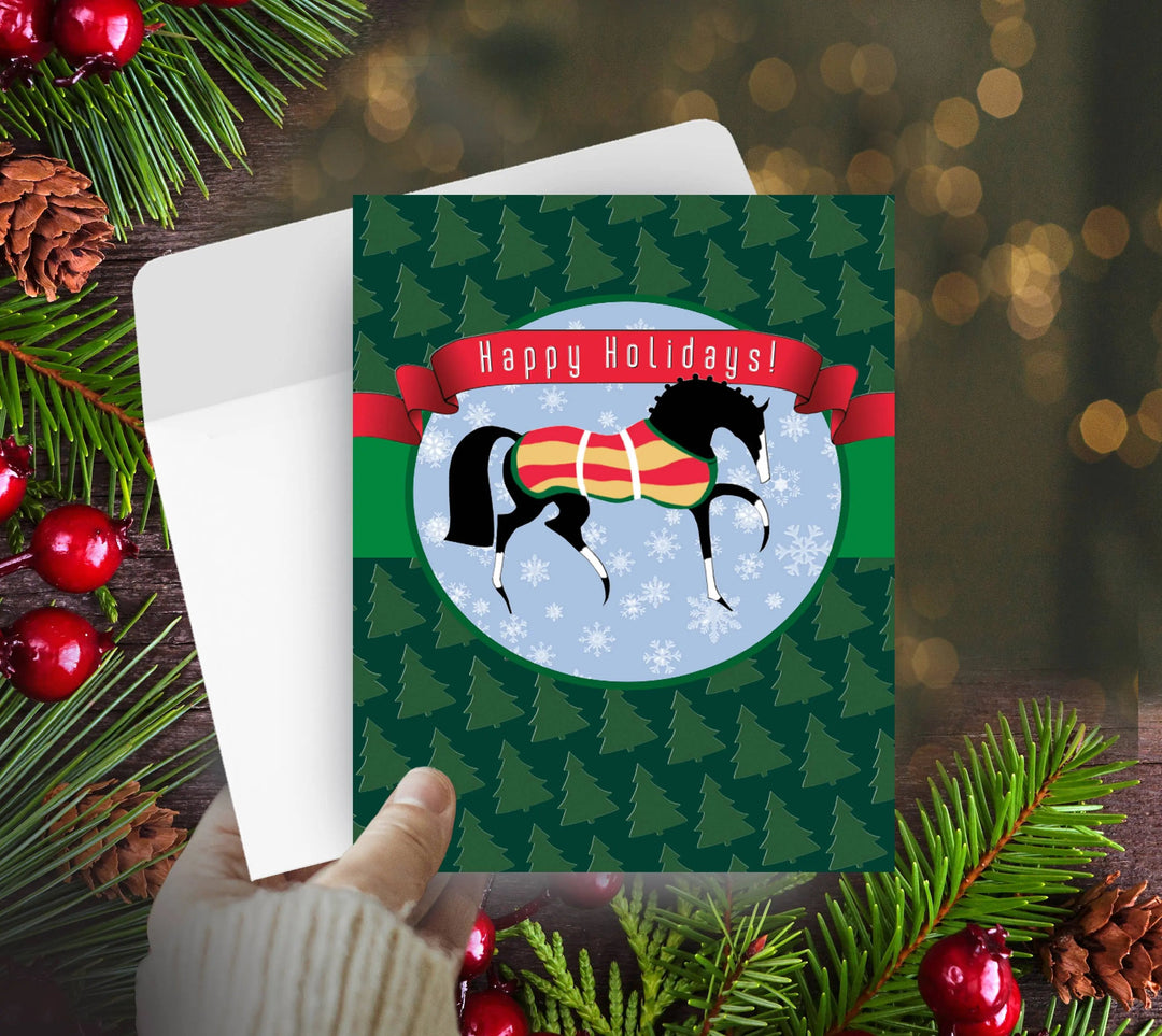 Horse Boxed Christmas Cards (Set of 8): Stylized Christmas Horse Horse Hollow Press