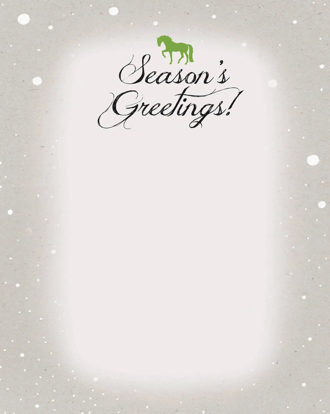 Horse Boxed Christmas Cards: Wreath w/ Peppermints, Carrots Horse Hollow Press