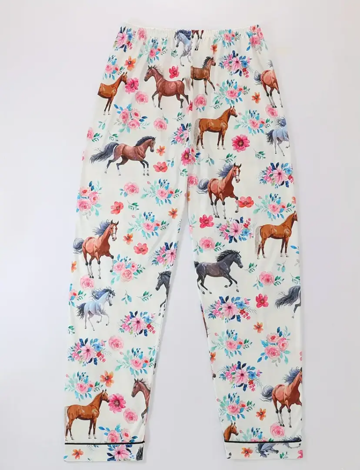 Horse Girl Sweet Dreams 3 pc Pajama Set RIDE OR DIE EQUESTRIAN SHOP