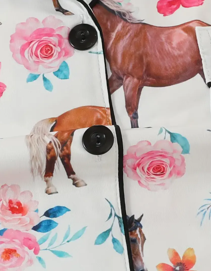 Horse Girl Sweet Dreams 3 pc Pajama Set RIDE OR DIE EQUESTRIAN SHOP