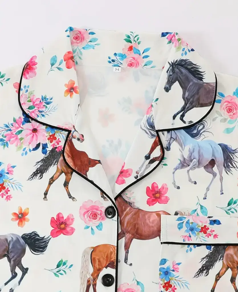 Horse Girl Sweet Dreams 3 pc Pajama Set RIDE OR DIE EQUESTRIAN SHOP