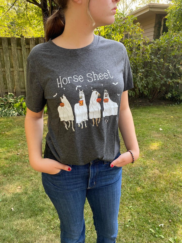 Horse Sheet Halloween T-shirt Ride or Die