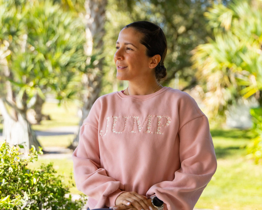JUMP - Peach Equestrian Sweatshirt ELLANY
