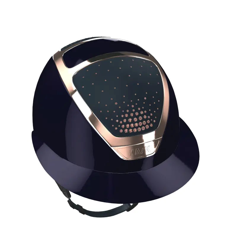 Kask Star Lady Custom:  Atlantic Blue Pure Shine Rosegold Chrome Passage Crystals Kask