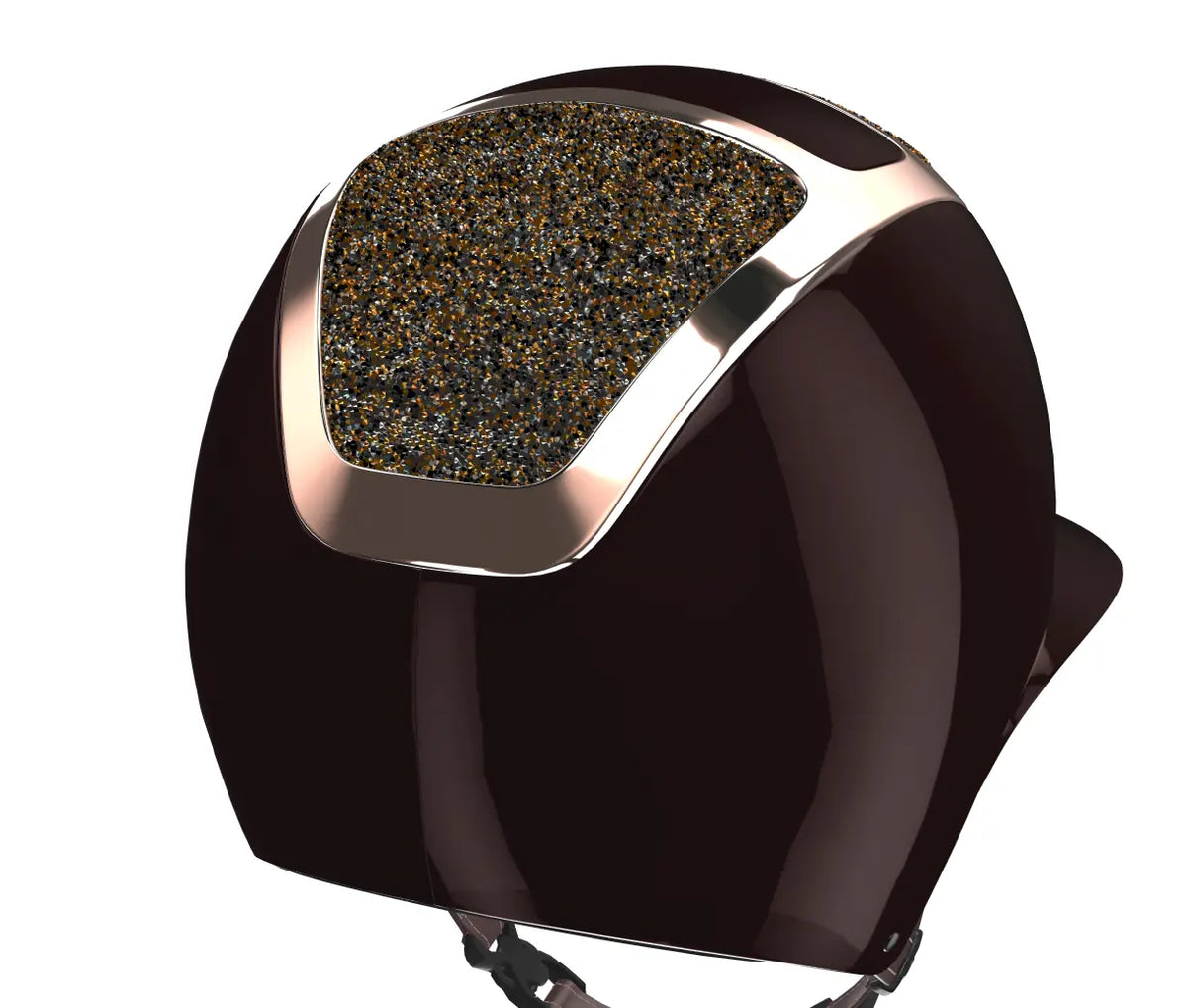 Kask Star Lady Custom:  Espresso Brown Shine, Rosegold & Dune Crystals Kask