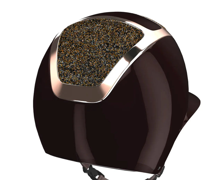Kask Star Lady Custom:  Espresso Brown Shine, Rosegold &amp; Dune Crystals Kask