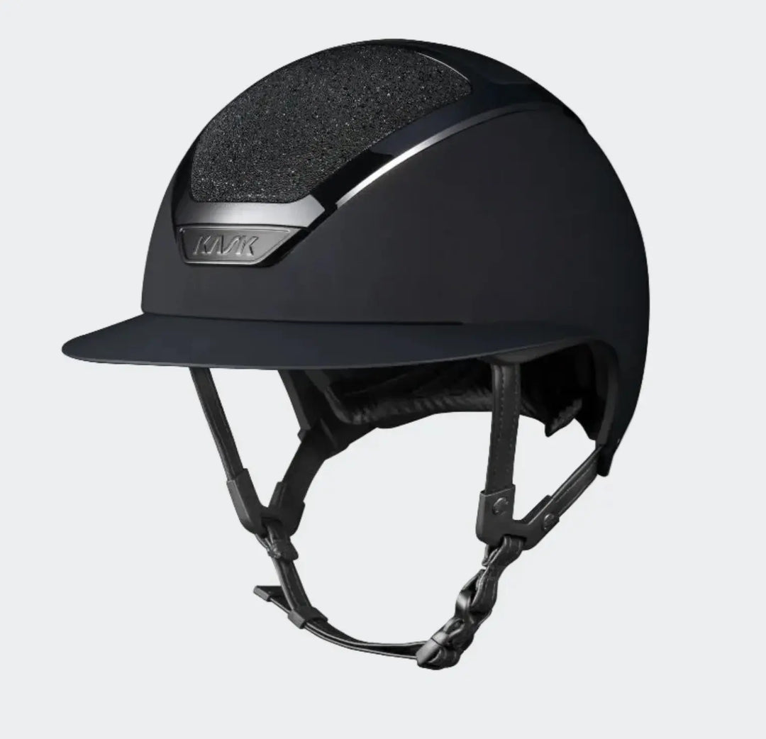 Kask Star Lady Ready Custom:  Black Matte with Swarovski Crystal Carpet Kask
