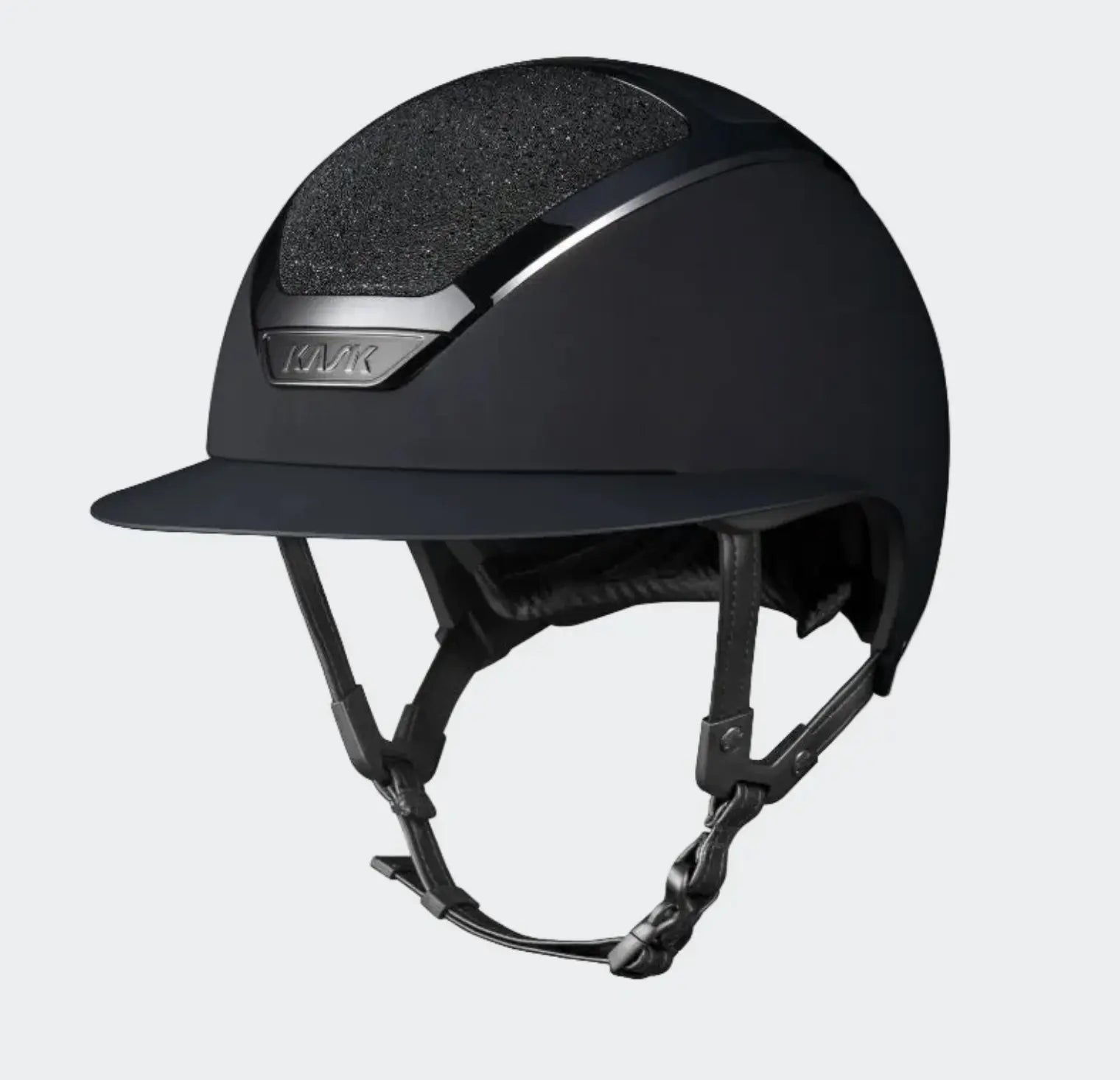 Kask Star Lady Ready Custom:  Black Matte with Swarovski Crystal Carpet Kask