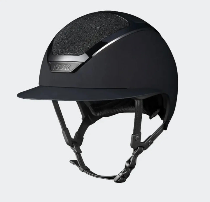 Kask Star Lady Ready Custom:  Black Matte with Swarovski Crystal Carpet Kask