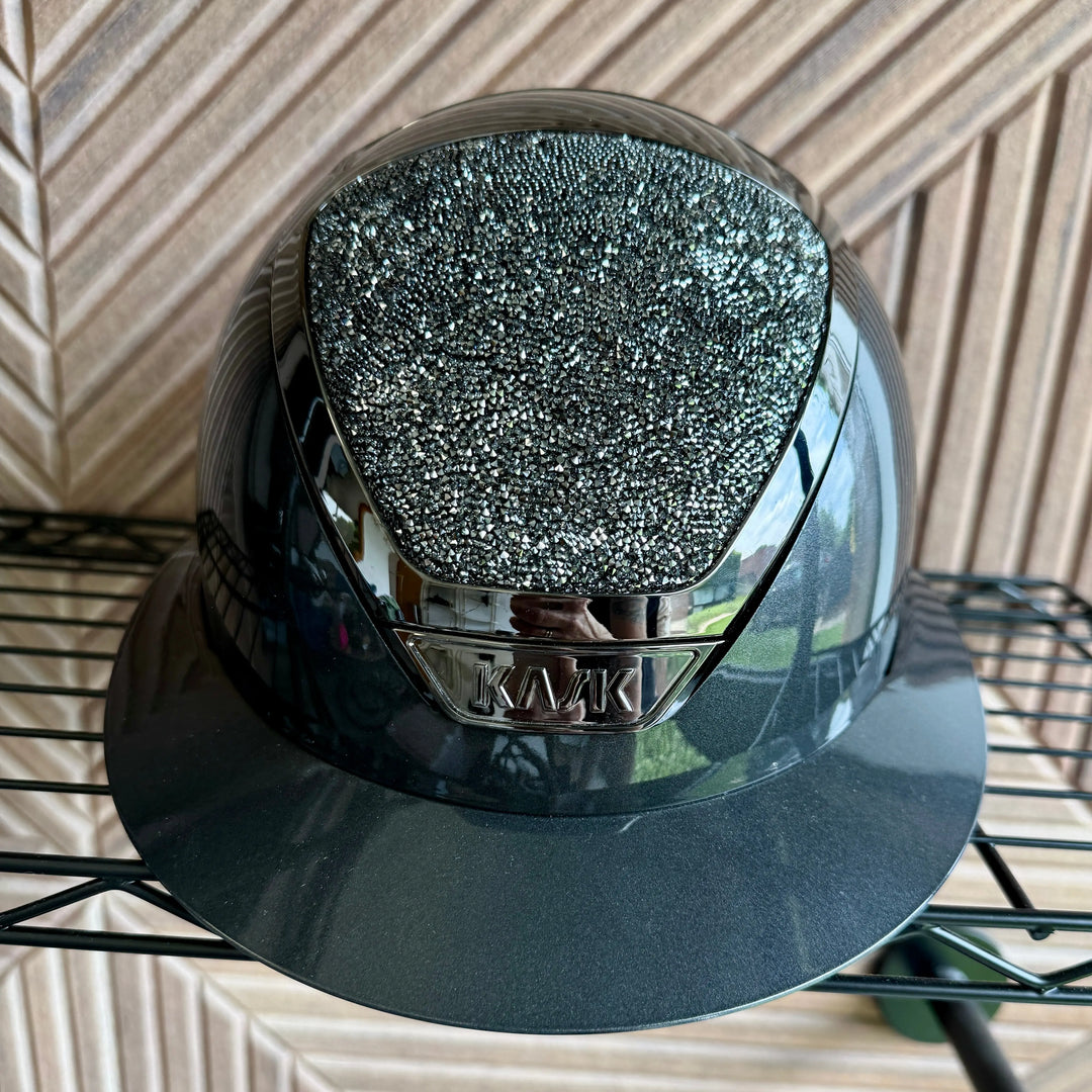 Kask Star Lady Ready Custom:  Pure Shine Anthracite with Midnight Anthracite Crystals