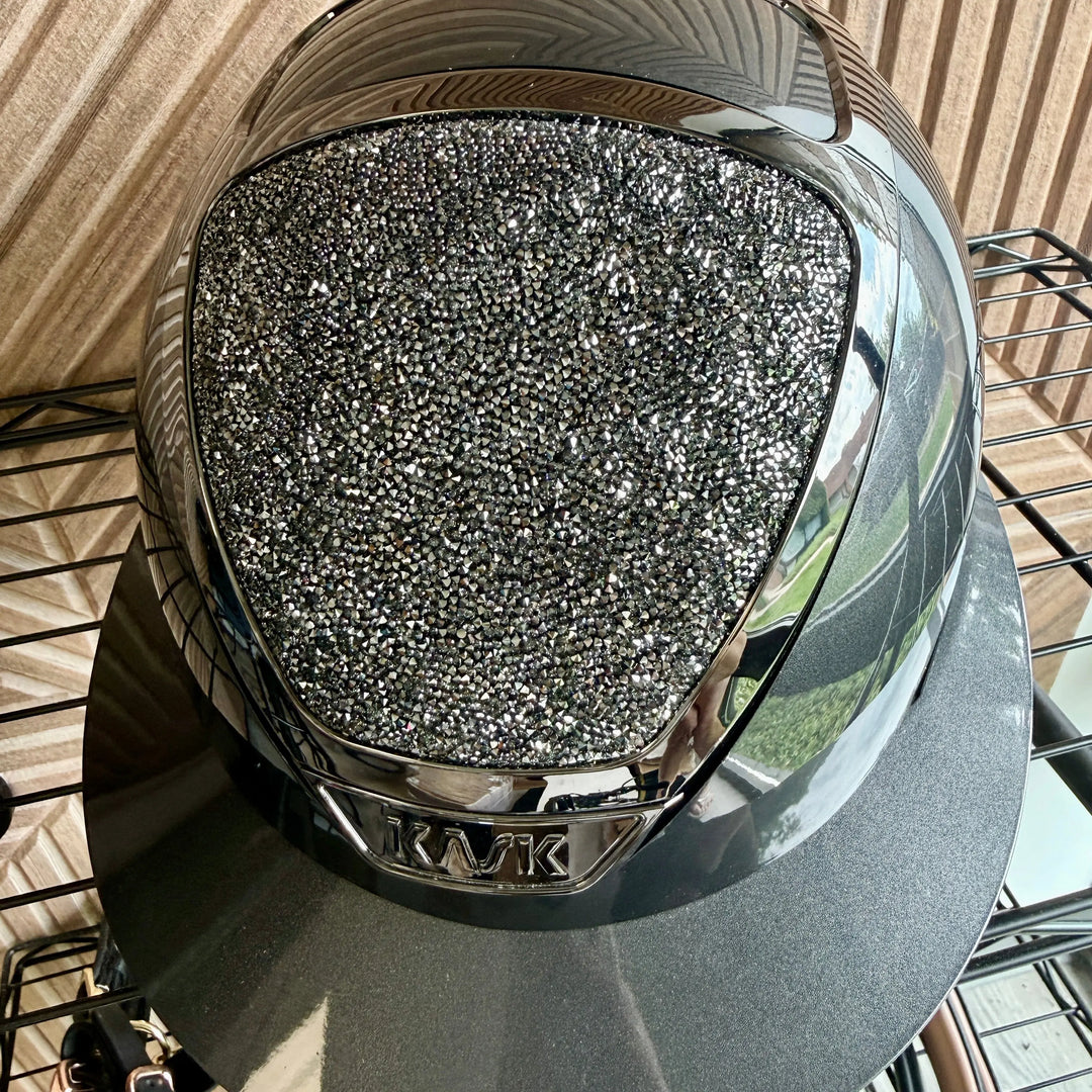 Kask Star Lady Ready Custom:  Pure Shine Anthracite with Midnight Anthracite Crystals