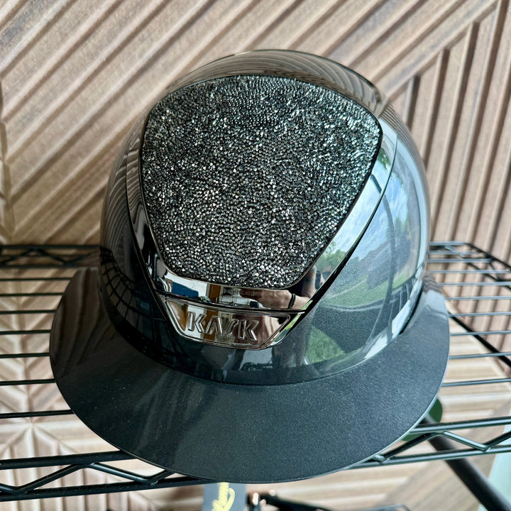 Kask Star Lady Ready Custom:  Pure Shine Anthracite with Midnight Anthracite Crystals