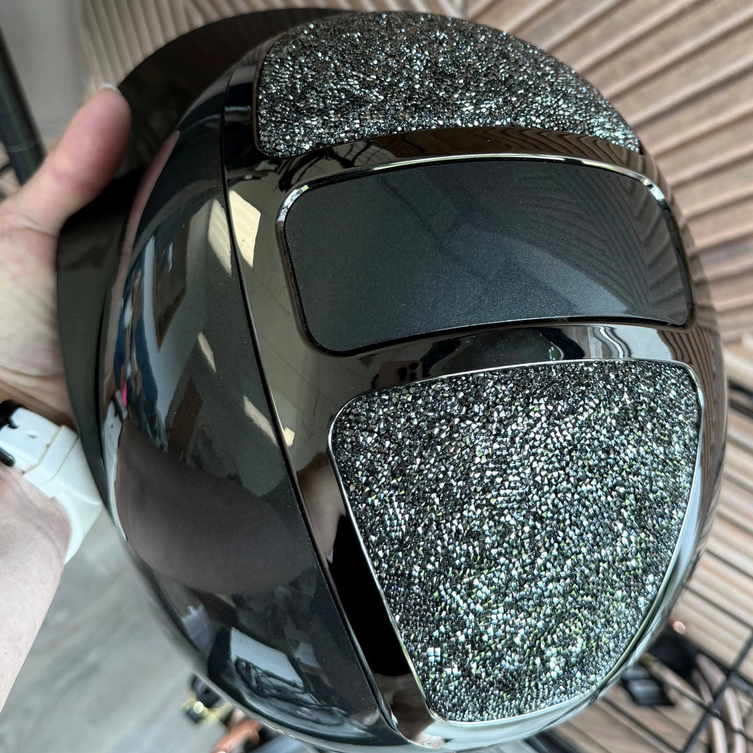 Kask Star Lady Ready Custom:  Pure Shine Anthracite with Midnight Anthracite Crystals