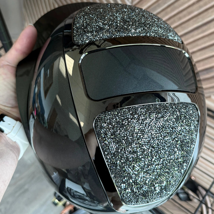 Kask Star Lady Ready Custom:  Pure Shine Anthracite with Midnight Anthracite Crystals