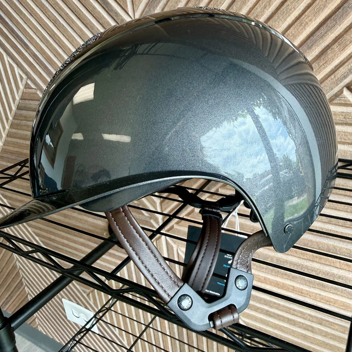 Kask Star Lady Ready Custom:  Pure Shine Anthracite with Midnight Anthracite Crystals