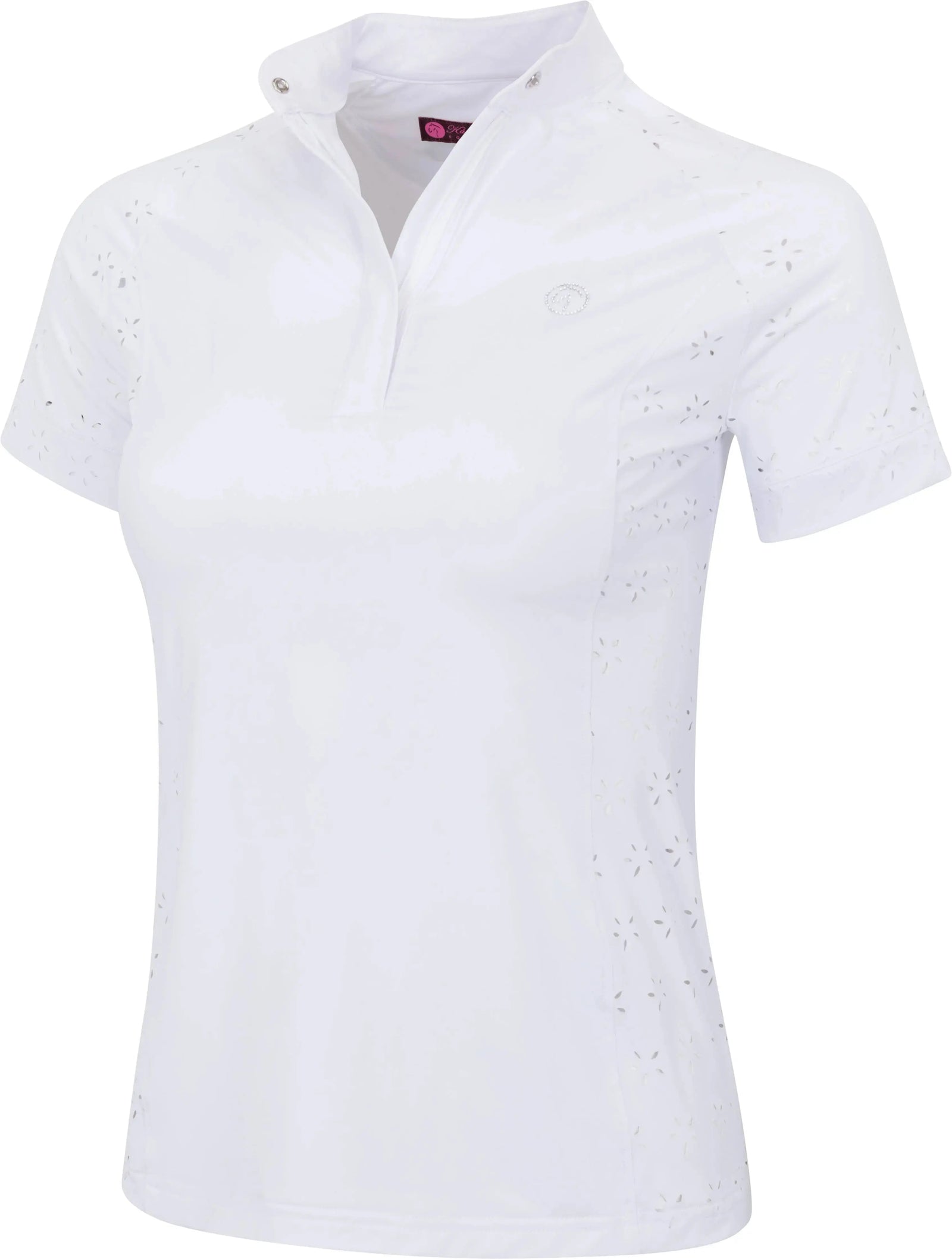 Kathryn Lily Kids SunPetal Show Shirt Sleeve Show Shirt - White Kathryn Lily Equestrian