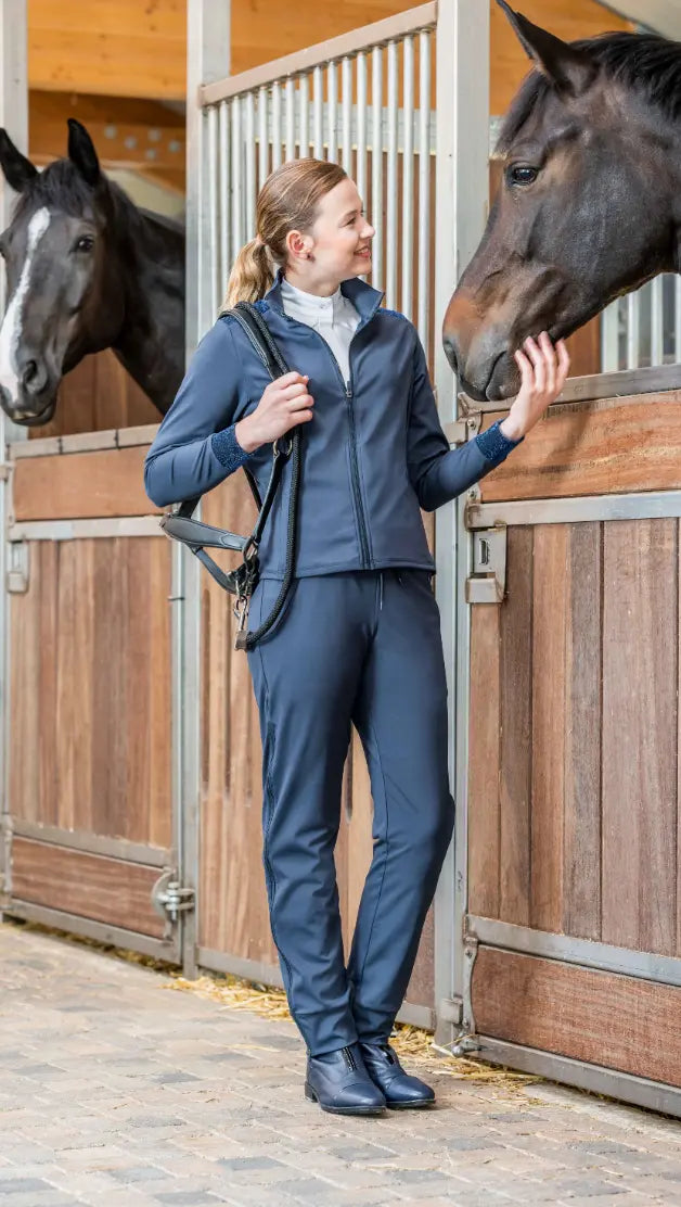 Keep Breeches Clean with HKM Side Zip Over Pants HKM