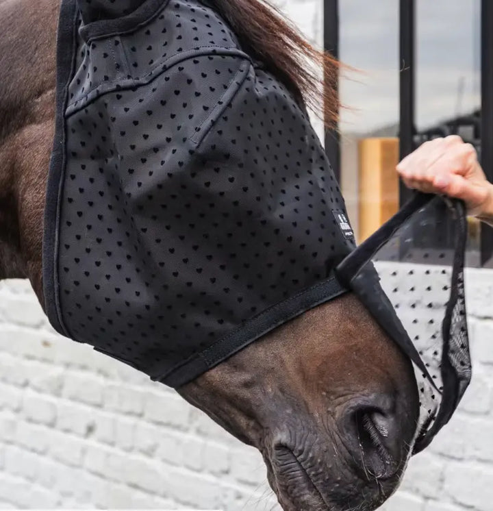 Kentucky Fly Mask HEARTS with Ears &amp; Nose Kentucky Horsewear