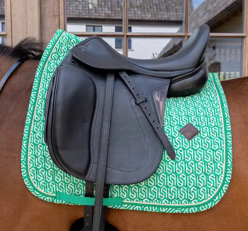 KYVelvetPrinting Dressag#color_green-white