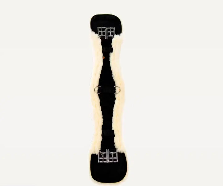 Kentucky Horsewear Sheepskin Short Dressage Girth - Black
