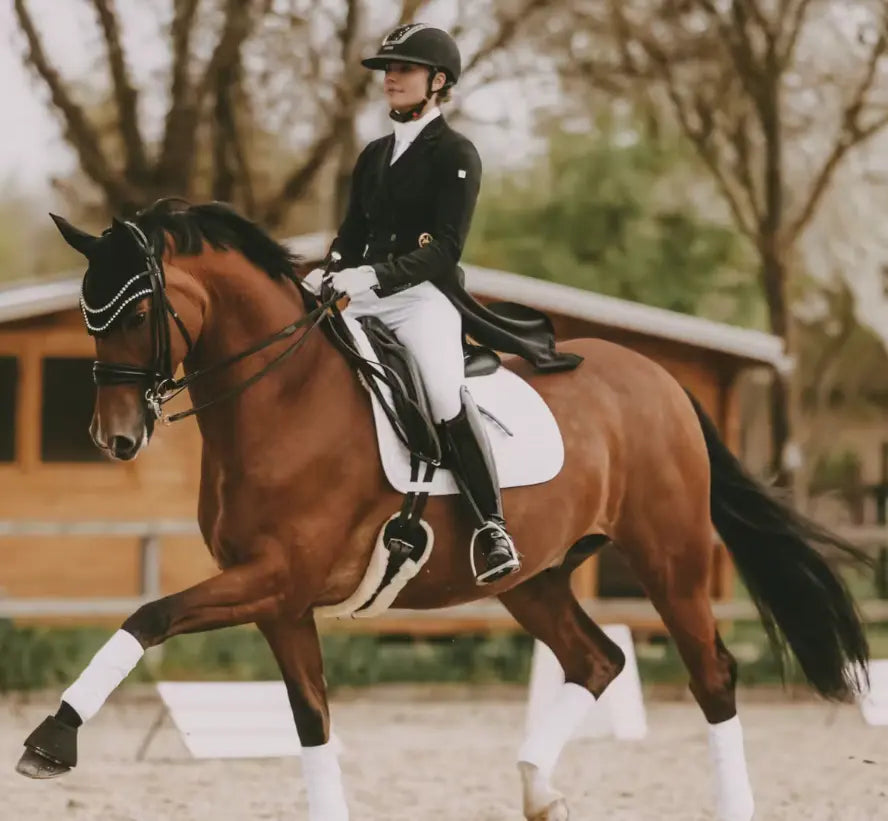 Kentucky Horsewear Sheepskin Short Dressage Girth - Black