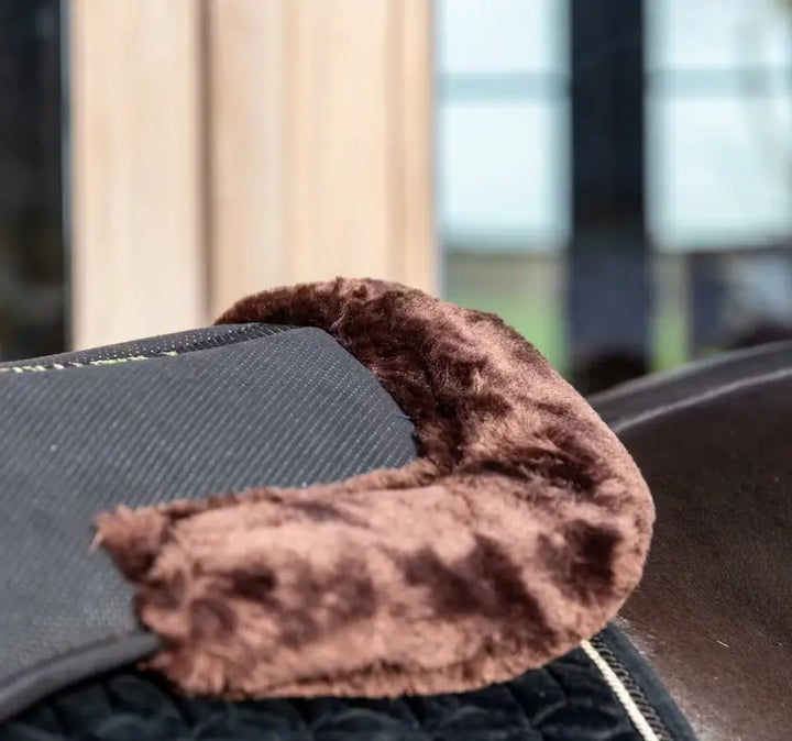 Kentucky Sheepskin Half Pad Anatomic Absorb Kentucky Horsewear # color_black-brown
