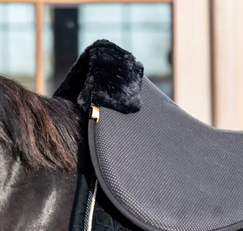 Kentucky Sheepskin Half Pad Anatomic Absorb Kentucky Horsewear # color_black