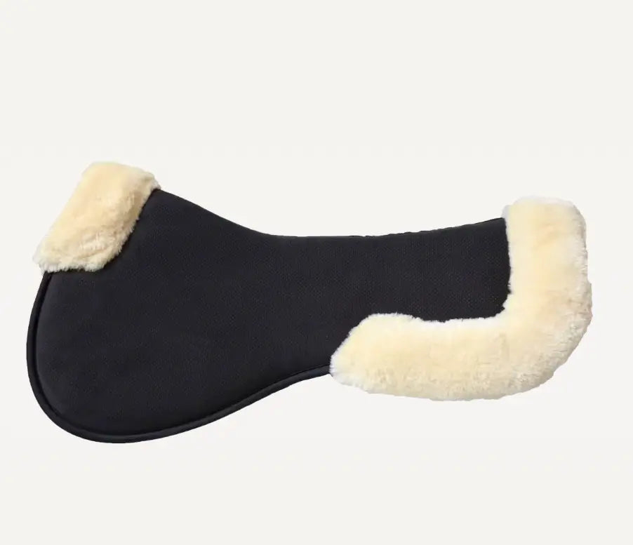 Kentucky Sheepskin Half Pad Anatomic Absorb Kentucky Horsewear # color_black-natural