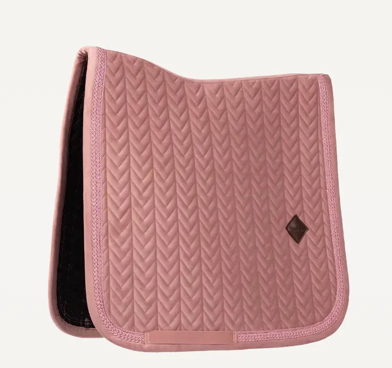Kentucky Velvet Fishbone Plaited Glitter Rope Dressage Pad