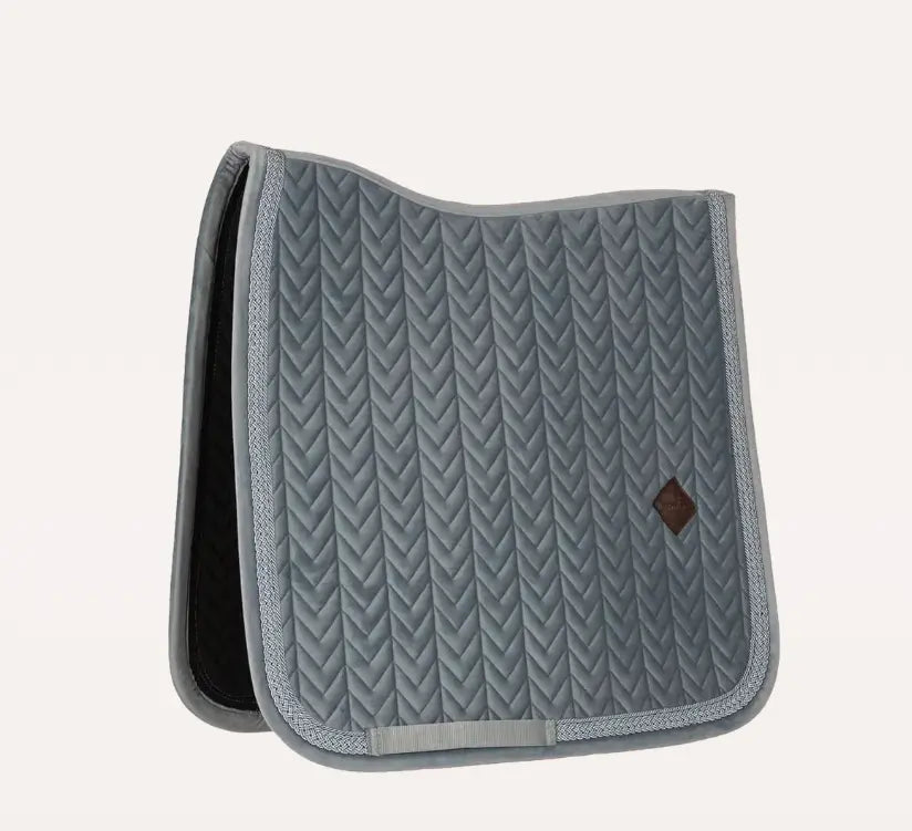 Kentucky Velvet Fishbone Plaited Glitter Rope Dressage Pad