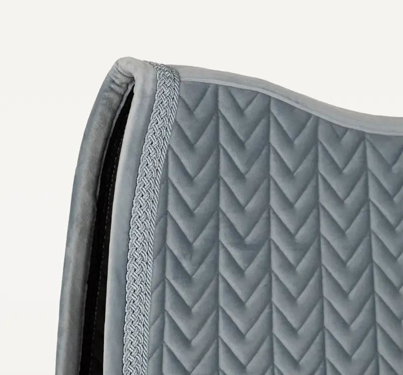 Kentucky Velvet Fishbone Plaited Glitter Rope Dressage Pad
