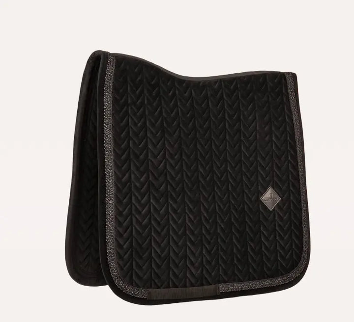 Kentucky Velvet Fishbone Plaited Glitter Rope Dressage Pad