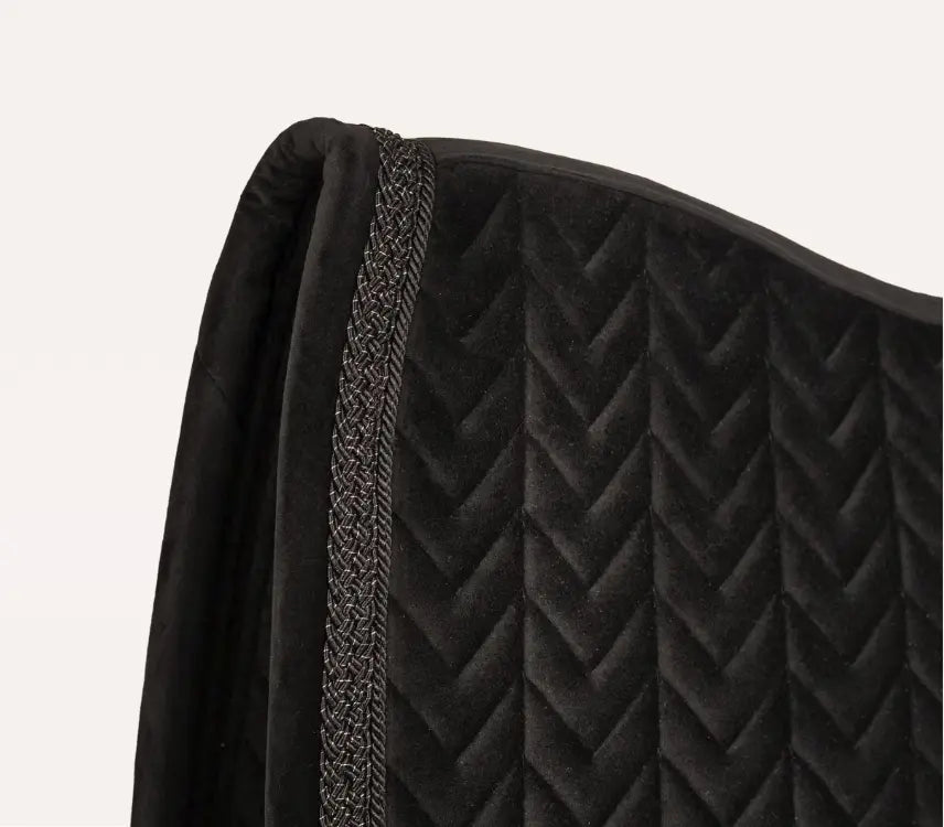 Kentucky Velvet Fishbone Plaited Glitter Rope Dressage Pad