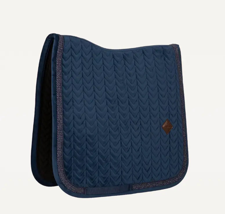 Kentucky Velvet Fishbone Plaited Glitter Rope Dressage Pad