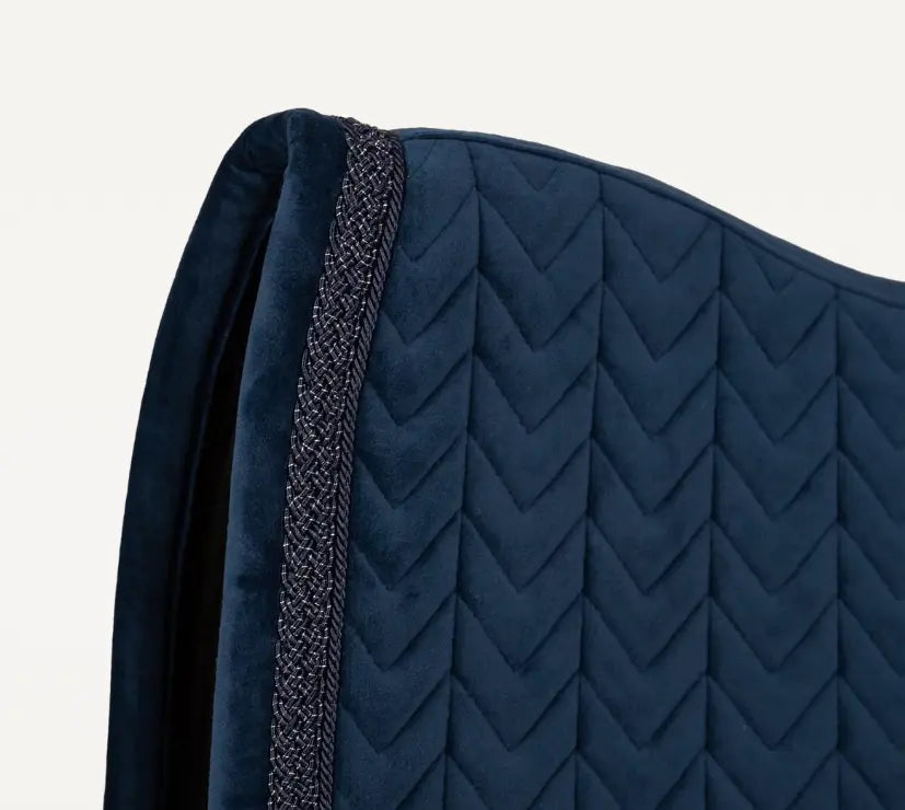 Kentucky Velvet Fishbone Plaited Glitter Rope Dressage Pad