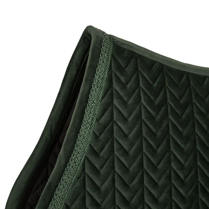 Kentucky Velvet Fishbone Plaited Glitter Rope Jump Pad - Dark Green