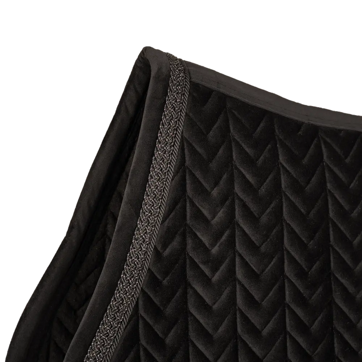 Kentucky Velvet Fishbone Plaited Glitter Rope Jump Pad - Black