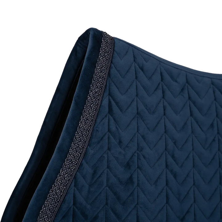 Kentucky Velvet Fishbone Plaited Glitter Rope Jump Pad - Navy
