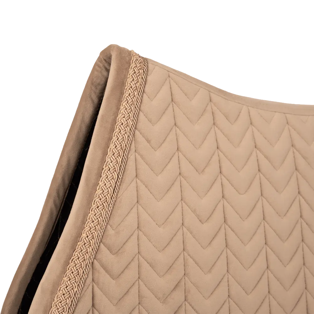 Kentucky Velvet Fishbone Plaited Glitter Rope Jump Pad - Beige