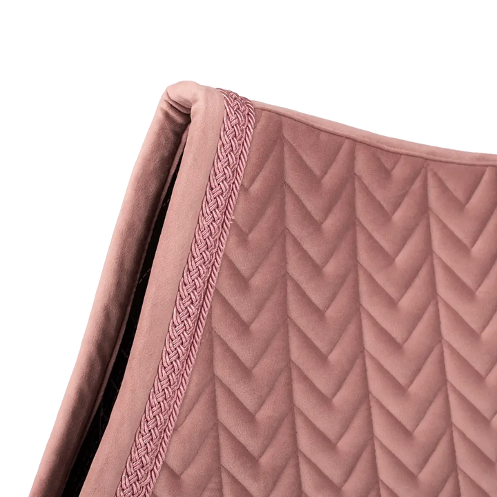 Kentucky Velvet Fishbone Plaited Glitter Rope Jump Pad - Old Rose