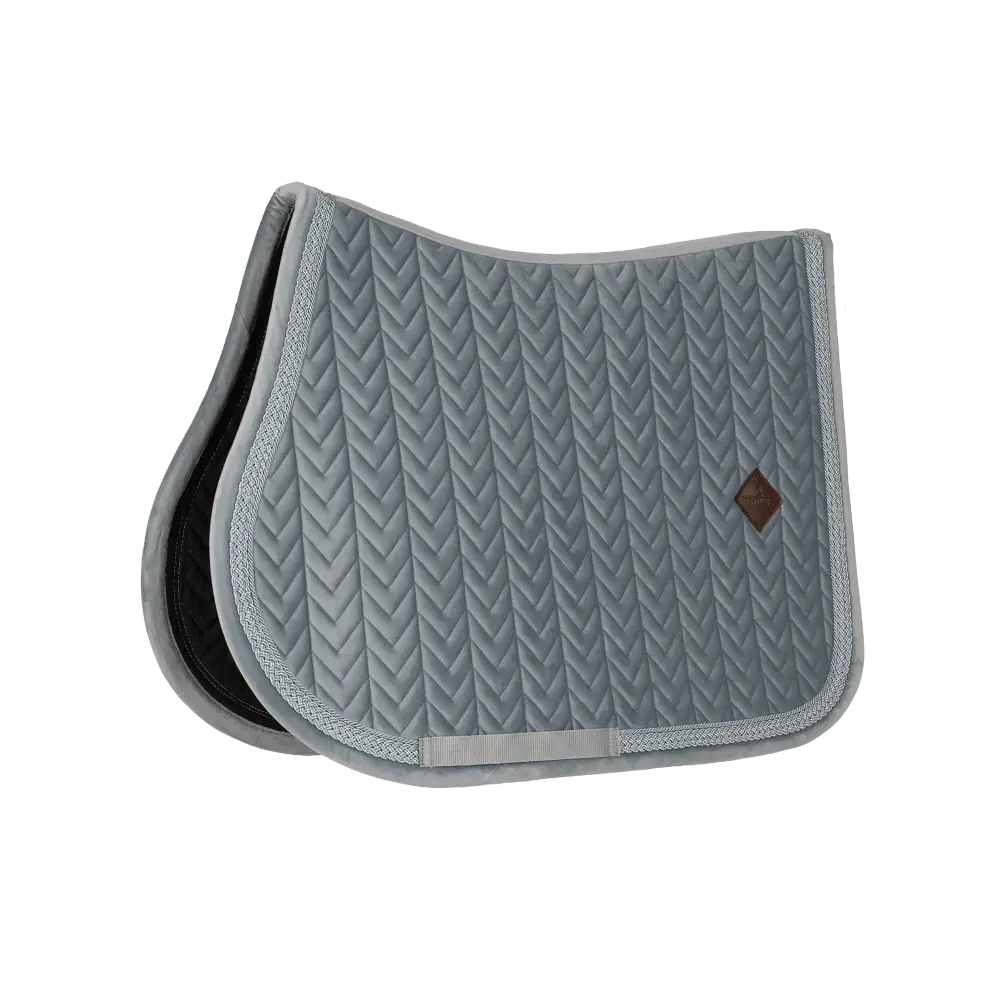 Kentucky Velvet Fishbone Plaited Glitter Rope Jump Pad - Light Blue