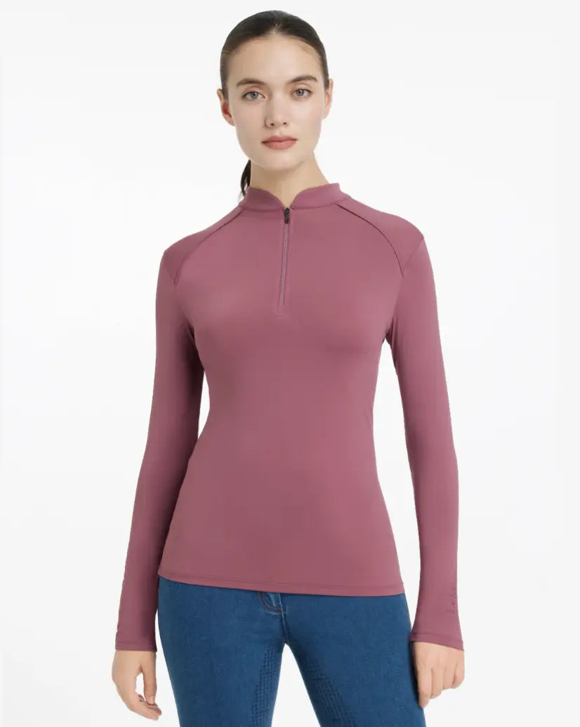 LeMieux Hayden Lightweight Vented Base Layer - Rosewood LeMieux