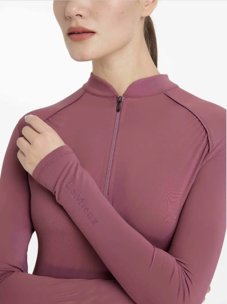 LeMieux Hayden Lightweight Vented Base Layer - Rosewood LeMieux