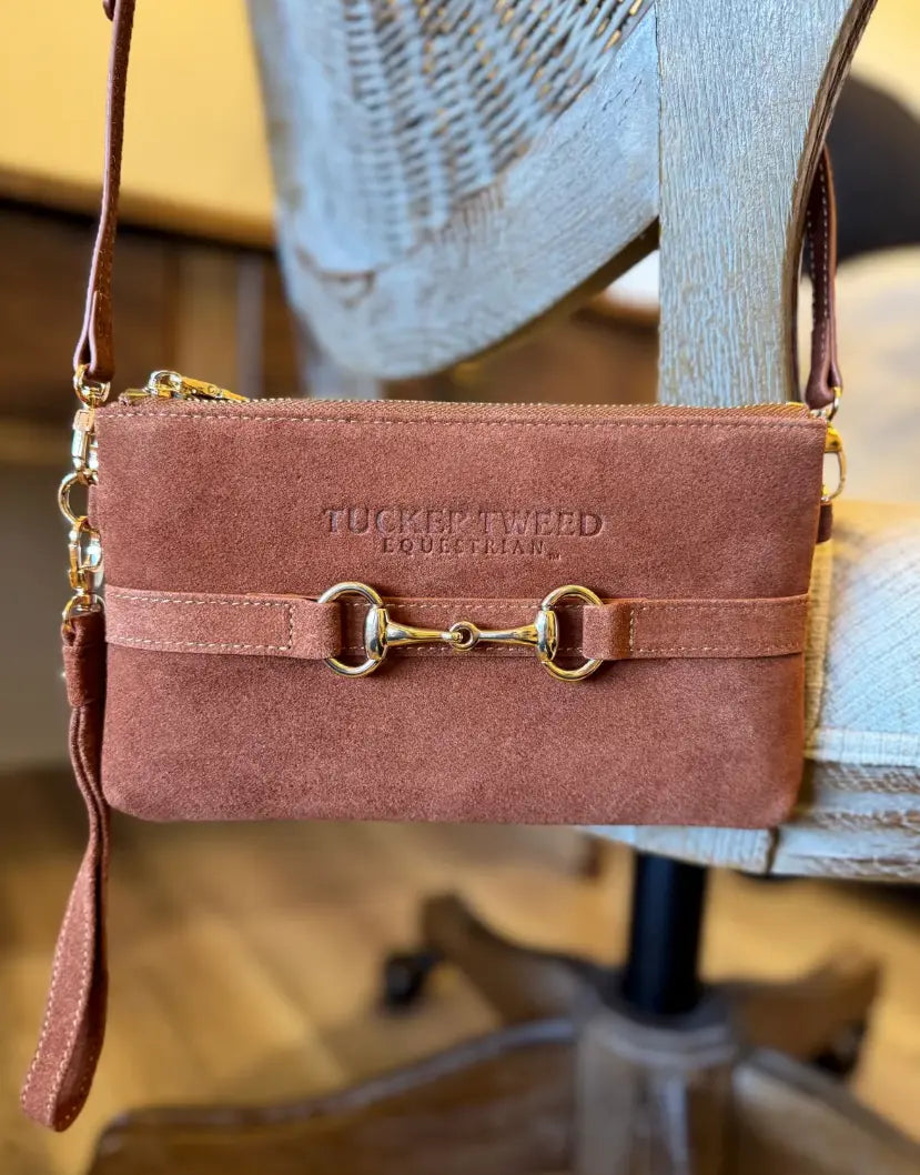 Ltd Edition SUEDE Wellington Wristlet - BRAND NEW Tucker Tweed