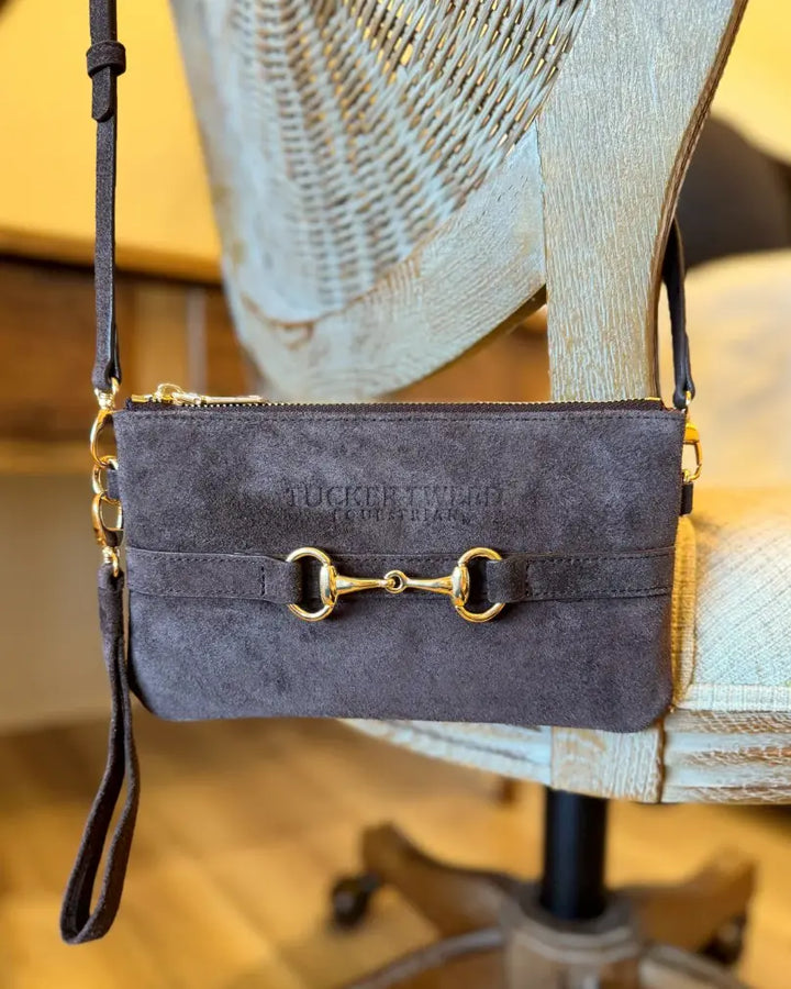 Ltd Edition SUEDE Wellington Wristlet - BRAND NEW Tucker Tweed