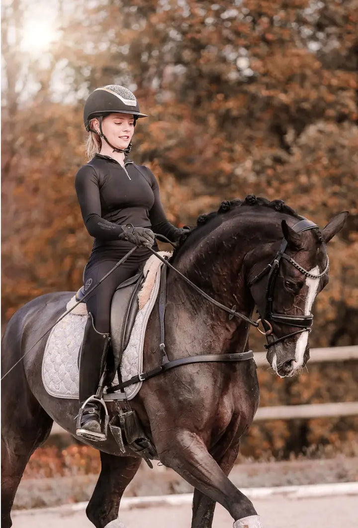 Lumiere Alicia Leather Dressage Breastplate Lumiere