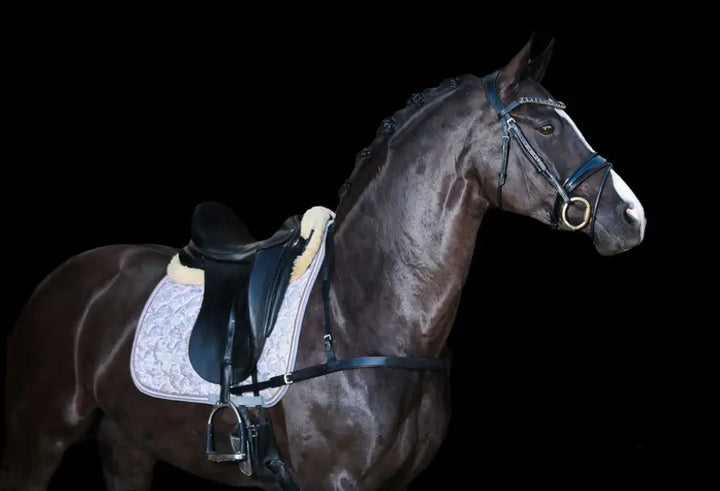 Lumiere Alicia Leather Dressage Breastplate Lumiere