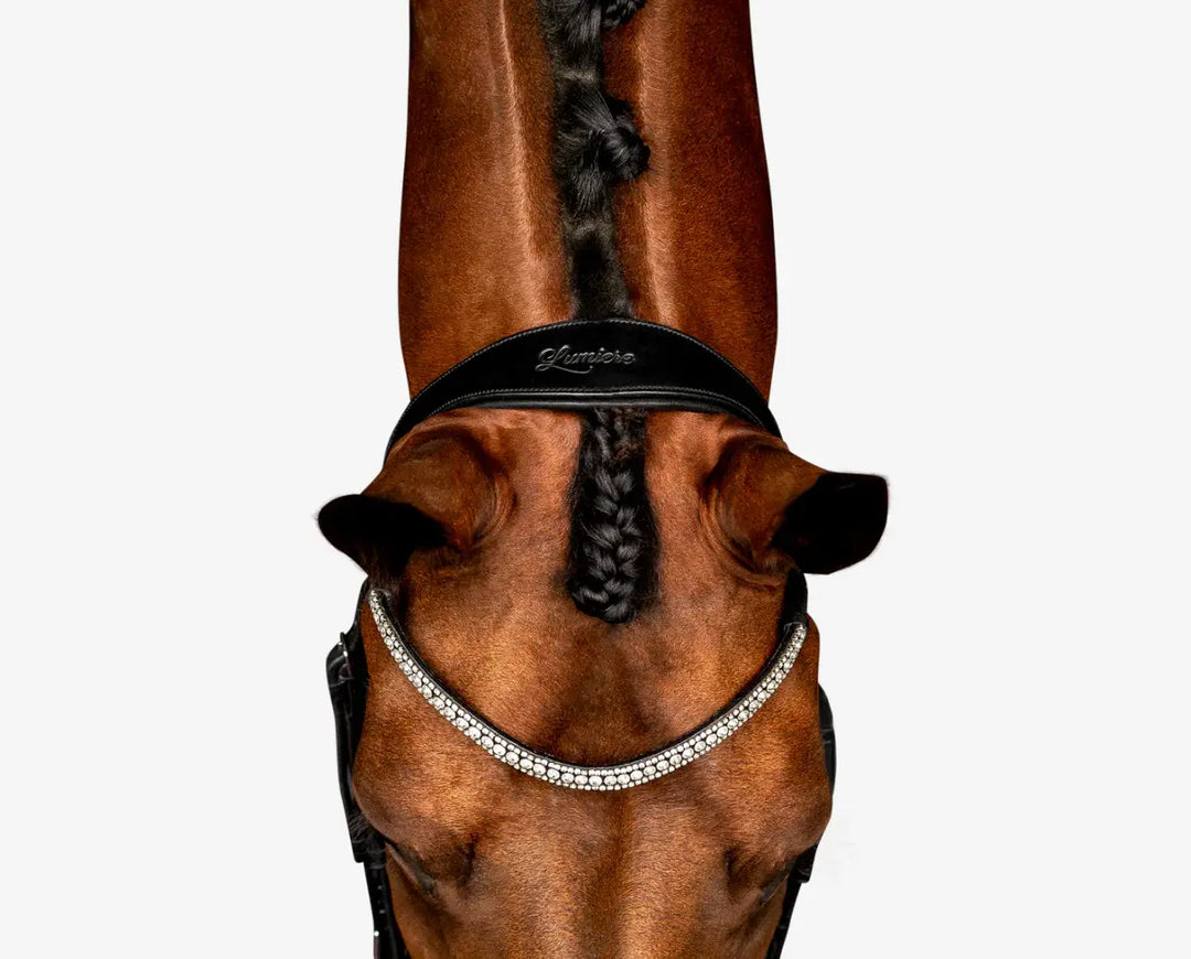 Lumiere Amie Flat Black Patent Leather Bridle